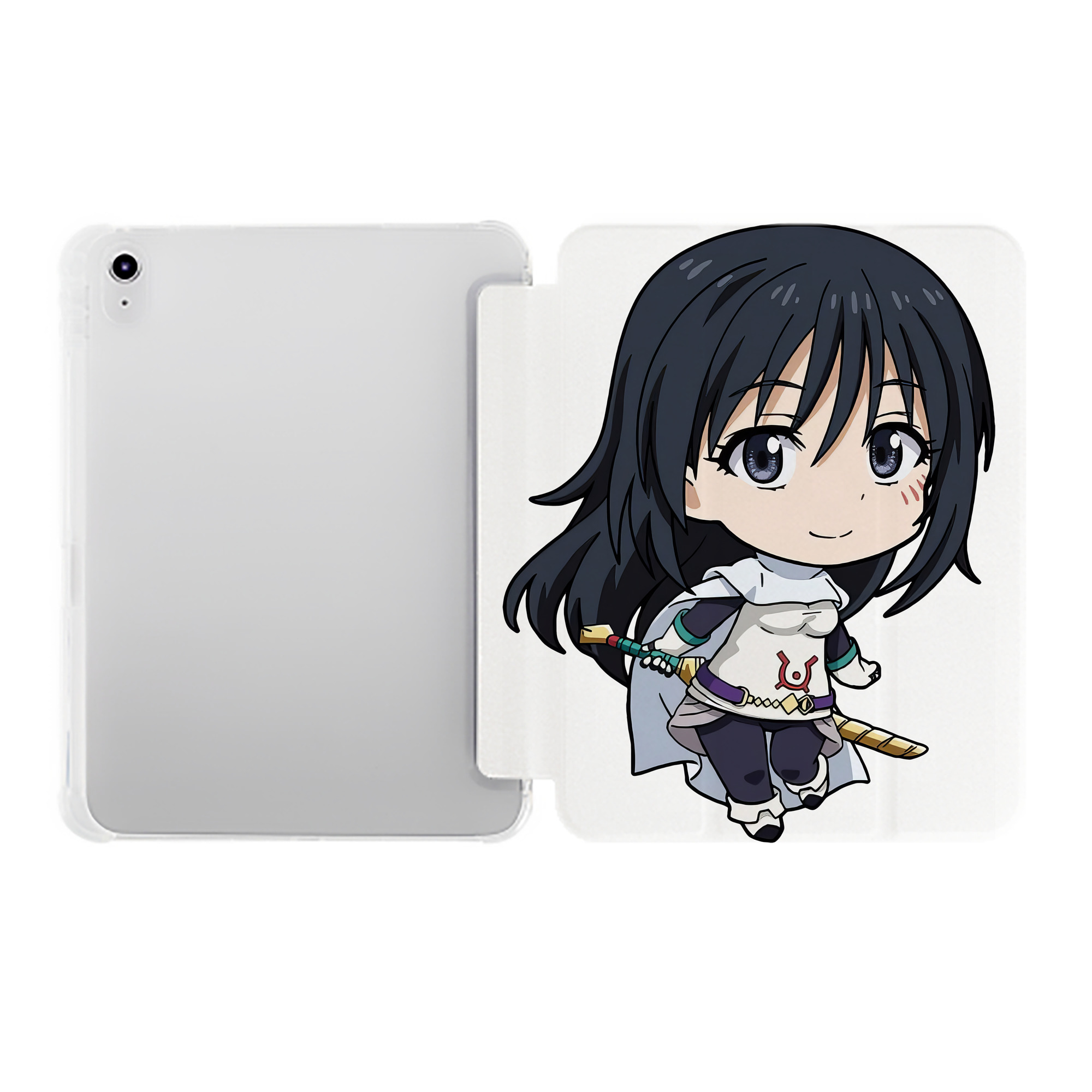 （画像用） 転スラ Regarding Reincarnated to Slime IPad ケース ペン収納付き 三つ折りスタンド PUレザー×シリコン 対応機種9.5/10.5/10.9インチ